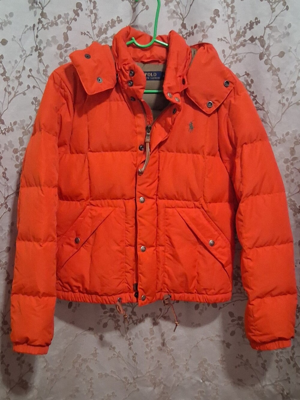 Polo by Ralph Lauren Orange Quilted Puffer Jacket
